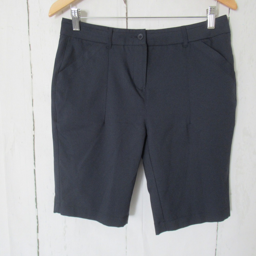 New Ping Shorts Womens 6 Navy Blue Golf Moisture Wicking Stretch Bermuda Preppy